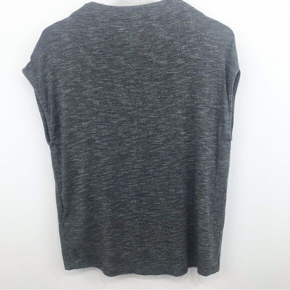 Anthropologie Dolan Left Coast Collection Marled Gray Sleeveless Blouse - Picture 5 of 10
